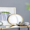 SEVOBAL Bathroom Vanity Mirrors Elegant Gold Round Convex Wall Mirror Smooth Surface Robust and Safe No-Fog Surface, Gold, 15"*1.2"*15" - 4 of 4