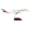 Boeing 777-300ER Commercial Aircraft White with Striped Tail "Gemini 200" Series 1/200 Diecast Model Airplane by GeminiJets - 2 of 4