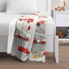 60"x40" 7lbs Kids' Fire Truck Kids' Washable Reversible Weighted Blanket - Lush Décor - 2 of 4