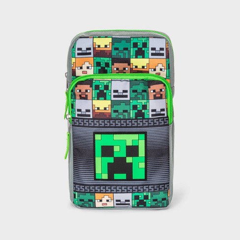 Kids' Minecraft Gaming Accessories Crossbody Sling Pack - Green - image 1 of 2