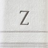 SKL Home By Saturday Knight Ltd Casual Monogram Bath Towel Z - 28X54", White - 3 of 3