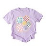Simply Sage Market S.W.Smiley Rainbow Checkered Garment Dyed Tee - 3 of 4