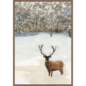 Amanti Art Grand Elk II  by Stellar Design Studio Canvas Wall Art Print Framed 23-in. W x 33-in. H. - 1 of 4