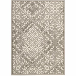 Waverly Sun & Shade "Lace It Up" Stone Indoor/Outdoor Area Rug by Nourison SND31 7'9" x 10'10" - 1 of 4