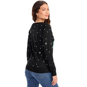 Tipsy Elves Women's Santa Unicorn Sweater - Funny Ugly Christmas Sweater for Holiday Parties: 3X - 1 of 4