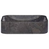vidaXL Sink Black 15.7 in.x15.7 in.x3.9 in. Marble - 2 of 4