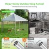 XBRIGH 6.8x6.8 FT Extra Large Outdoor Dog Kennel,Heavy Duty Outdoor Dog Enclosure with Waterproof and Security Lock,Galvanized Link Hexagonal Dog Cage - 2 of 4