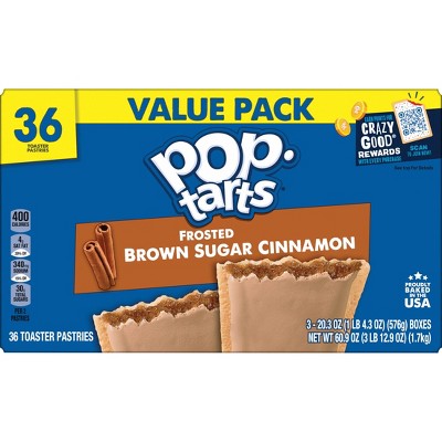 Pop-Tarts Frosted Brown Sugar Cinnamon Toaster Pastries - 60.9oz/ 36ct