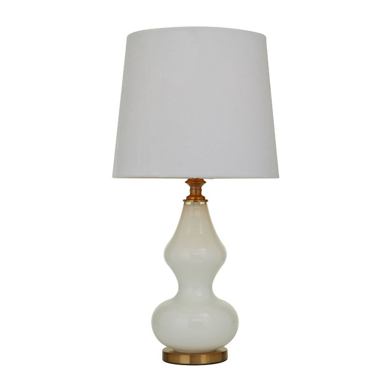29&#34; x 15&#34; Modern Glass Table Lamp White - Olivia &#38; May, 3 of 9
