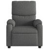 vidaXL Massage Recliner Chair Dark Gray Fabric - 4 of 4