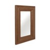 Wood Framed Wall Mirror - Rectangular Decorative Mirror - Accent for Bedroom, Living Room, Office, Home Decor - 36" Brown - 3 of 4