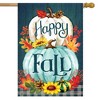 Briarwood Lane House Flag 40x28 For Outdoor Happy Fall Pumpkins Primitive For Fall House Flag - 2 of 4