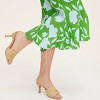 Women's Classic Rose Linen Fit and Flare Midi Skirt -  kate spade new york x Target Green/Blue - 4 of 4