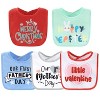 The Peanutshell New Holiday and Baby's First Terry Baby Bib Set for Boys and Girls, 10-Pack - 2 of 4