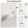 77" Modern Hall Tree with Shoe Storage & Coat Rack - Sturdy Mudroom Organizer for Entryway, Hallway | Freestanding Cabinet & Hanger - 4 of 4