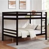 AZL1 Life Concept Beds Full Bunk Bed Elevated Guardrails Versatile Functionality Enhanced Bed Frame Design for Kids, Espresso, 79.13"*59.06"*61.81" - 2 of 4