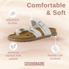 CUSHIONAIRE Pluto Cork Footbed Summer Sandals for Women 2025 Comfortable Slides with Adjustable Buckles, Toe Loop & Stitched Design - 2 of 4