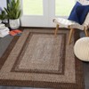 Washable Modern Braided Printed Rug Non Slip Low Pile Rug Soft Contemporary Throw Floor Cover Foldable Indoor Carpet for Living Room Bedroom Playroom - 3 of 4