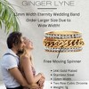 Two Row CZ Spinner Eternity Ring for Women 14Kt Gold Plated Stainless Steel Wide Band Ginger Lyne Collection - 3 of 4