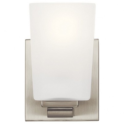 Transitional Brushed Nickel 4.5" Outdoor Wall Sconce