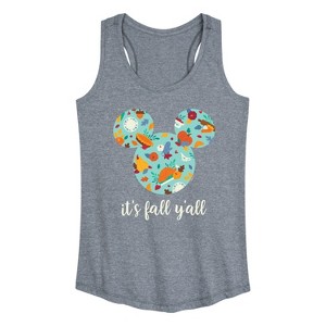 Women's - Disney - Its Fall Yall Graphic Racerback Tank - 1 of 4