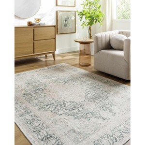 Hauteloom Yanis Vintage Flat Pile Washable Rug - 1 of 4