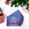 Unique Bargains Christmas Greeting Card Blue Purple 4.5x3.1 Inch 10 Pcs - 2 of 4