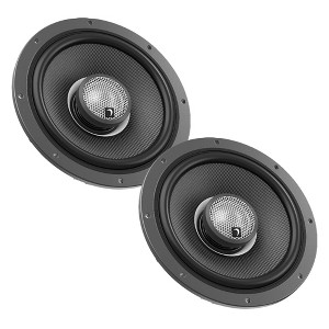 Diamond Audio HXM65F2BK Motosport 2-way 6.5" 2-ohm Flush Mount Speaker Black Carbon Cone Speaker - 450w Max/150w RMS - 1 of 4