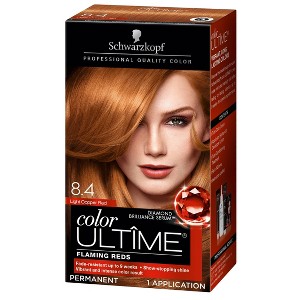 Schwarzkopf Color Ultime Flaming Reds Hair Color 8.4 Light Copper Red - 2.03 fl oz, 8.4 Light Brown Red
