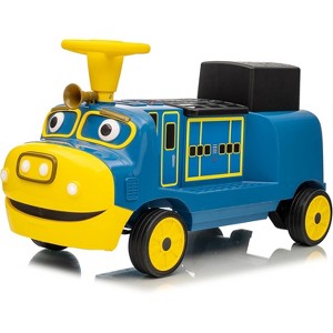 Garvee 12V Ride on Train Trackless, 2 Seater Kids Ride on Toy with Removable Storage Chair, Light, Music, Without Carriage - 1 of 4