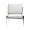 CAVINAS Compact Woven Accent Chair with Padded Seat,Space-Saving Arm Chair for Small Apartments,Living Room,Bedroom - 2 of 4