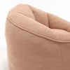 Armrest Tan Bean Bag Chairs for Adults with Ottoman, Memory Foam Bean Bag Chairs with Super Fiber - 4 of 4