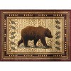 Vynxaria Nature's Nest Lodge Area Rug - 2ft x 3ft Black Bear & Southwestern Motifs - 3 of 4