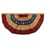 Briarwood Lane Burlap Patriotic Embroidered Bunting USA 48" x 24" Pleated Banner with Brass Grommets - image 2 of 4