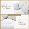 TiramisuBest Lazy Sofa Durable Comfort Lounger High Back Bean Bag Chair With 3 Pillows - 4 of 4
