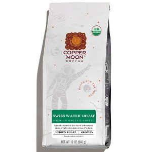 Copper Moon Swiss Water Organic Blend Medium Roast Ground Coffee - Decaf - 12oz - 1 of 4
