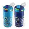 Ello 2pk Colby Kids' Stainless Steel 12oz Water Bottles Blue - 2 of 3