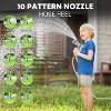 SILVEL Retractable Garden Hose Reel, 1/2 in x 100 ft Wall Mounted Garden Hose Reel, with 10 Pattern Nozzle, Any Length Lock, Slow Return System - 3 of 4