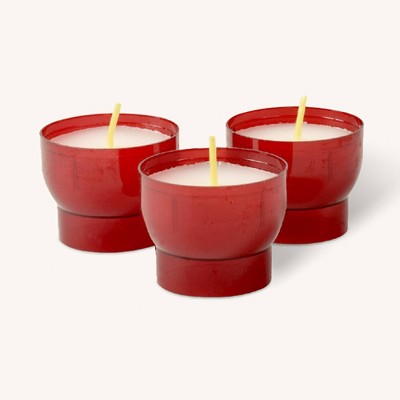Hyoola - Votive Candles in Red Plastic Cups - 7 Hours - 25 Pack
