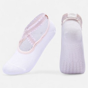 Anna-Kaci Women's 2-Pack Ballet Style Grip Socks with Crisscross Elastic Straps and Non-Slip Soles for Yoga or Pilates - 1 of 1