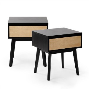 Scandinavian 1 -Drawer Nightstand (2-pack) - 1 of 4