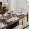 SpassWay 30"H Modern Wooden Dining Table Suitable for Kitchen Conference and Gaming Use with Double Pedestal Base Walnut/Black/Natural Wood - 2 of 4