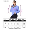 Womens Long Sleeves 1/4 Zip Pullover Golf Polo Shirts Sports Athletic Shirts - 4 of 4