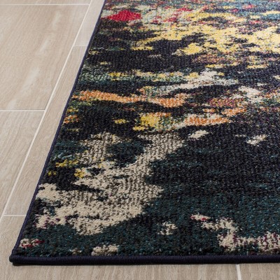 Monaco Multicolor Synthetic Rectangular Area Rug