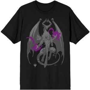 Magic the Gathering Nicol Bolas Dragon Men's Black T-shirt - 1 of 3