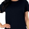 Slickblue Women's Basic Short Sleeve T-Shirt, Stretch Jersey Knit, Casual Everyday Fit, 10 Color Options, Size S-L - 3 of 4
