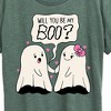 Women's - Instant Message - Valentine's Day Will You Be My Boo Short Sleeve Graphic T-Shirt - 2 of 4