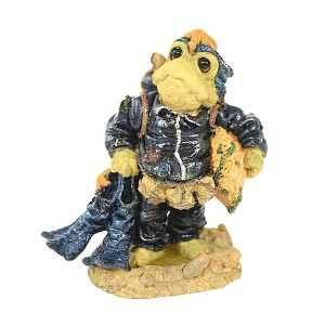 Boyds Bears Resin 4.0 Inch Bridges Scuba Frog Oyster Wee Folkstone 1E Animal Figurines - 1 of 3