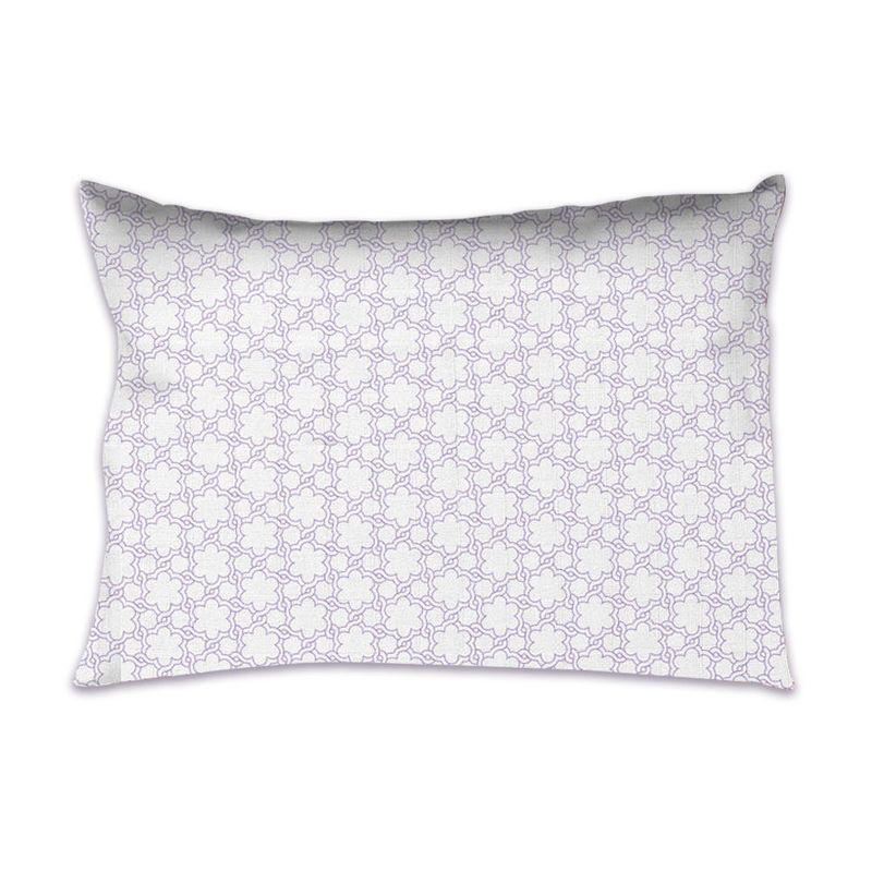 Bacati - Floret Purple Muslin 3 pc Toddler Bed Sheet Set 100 percent cotton, 5 of 7