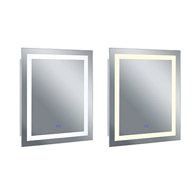 CWI Lighting Abril Square Matte White LED 36 in. Mirror From our Abril Collection